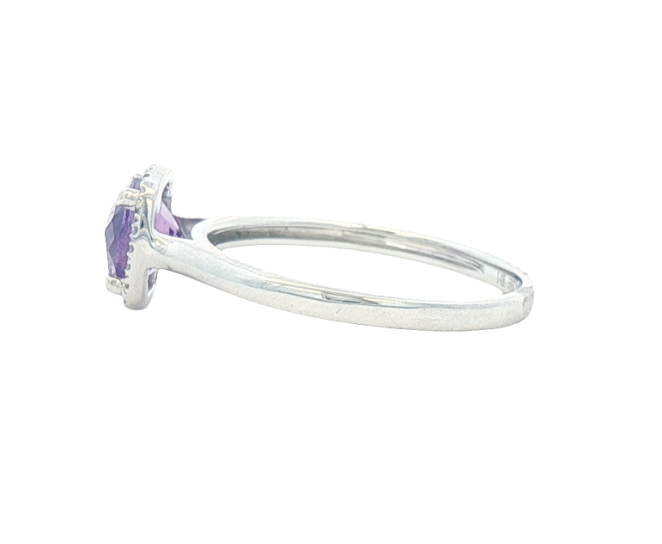 Amethyst & Diamond Ring