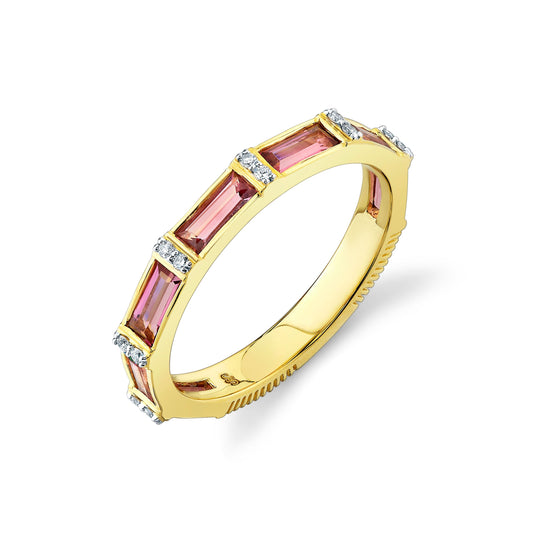 Pink Tourmaline Stackable Ring