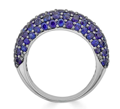 Blue Sapphire Dome Ring