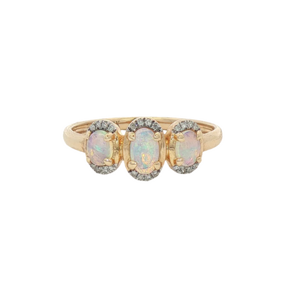 Opal & Diamond Ring