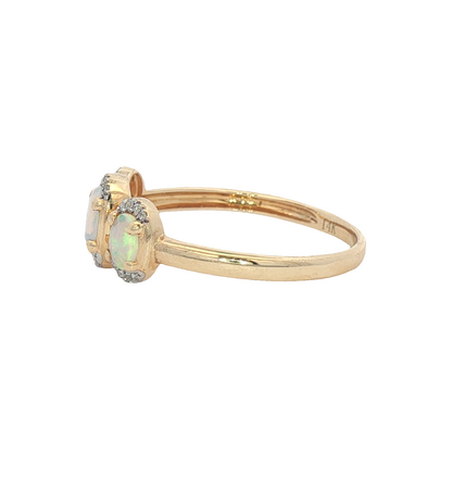 Opal & Diamond Ring