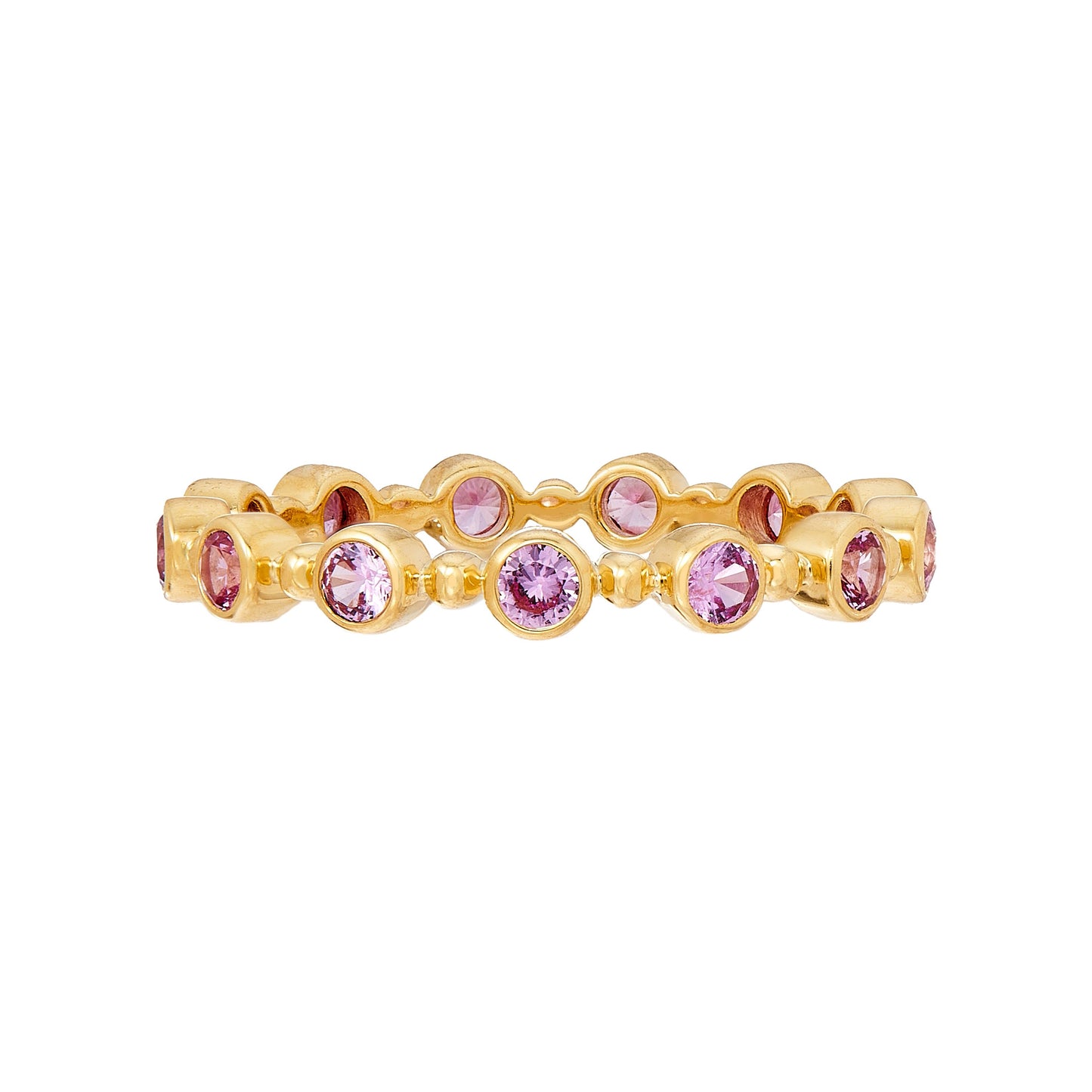 Pink Sapphire Band