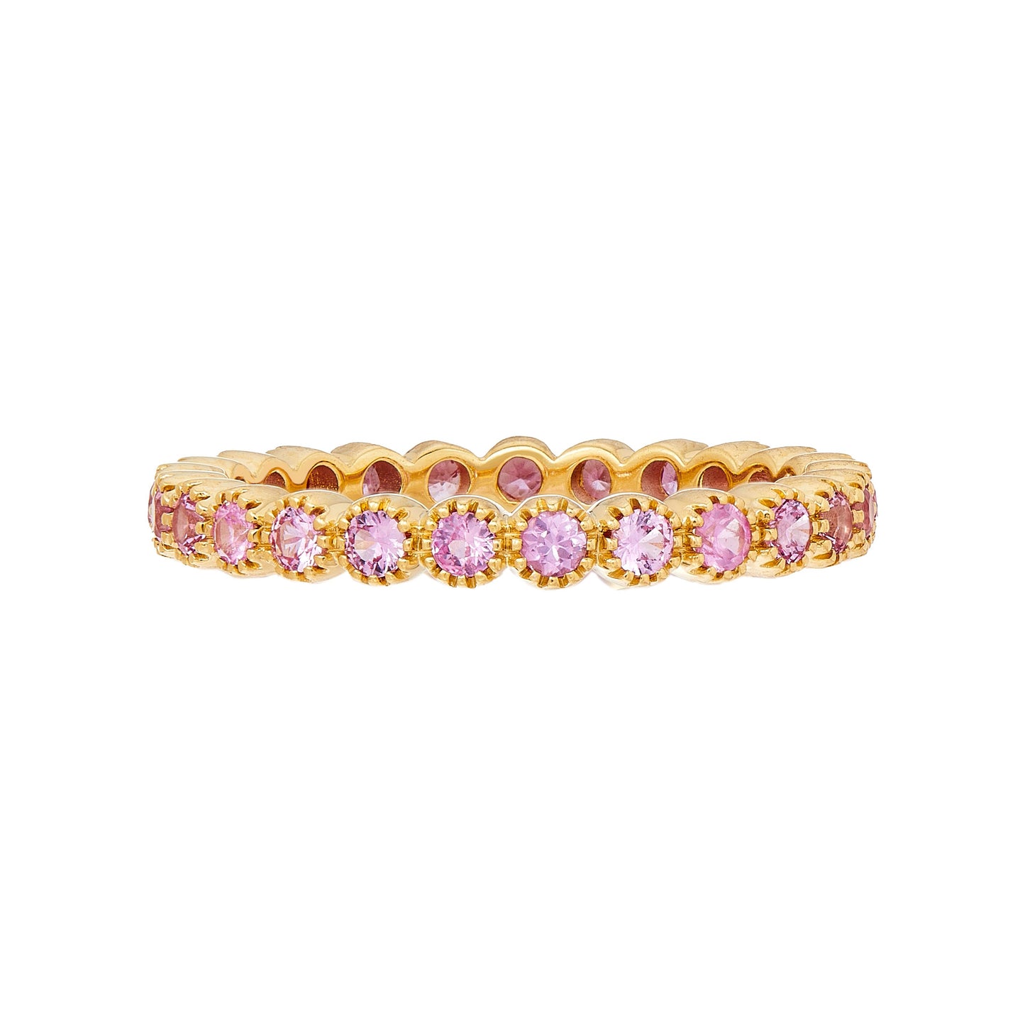 Pink Sapphire Band