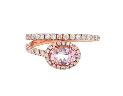 Morganite & Diamond Ring