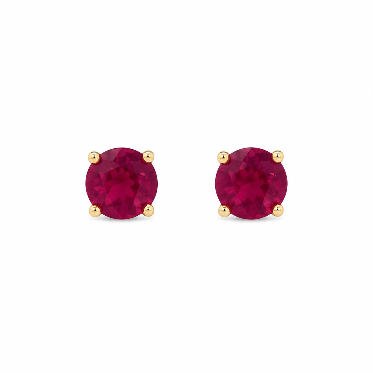 Ruby Stud Earrings