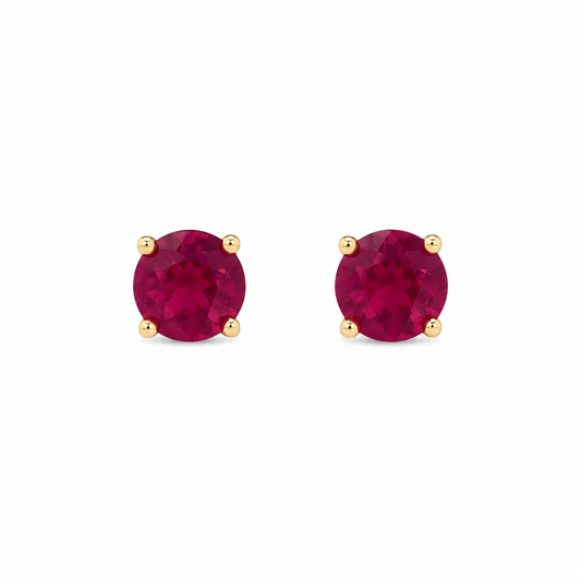 Ruby Stud Earrings