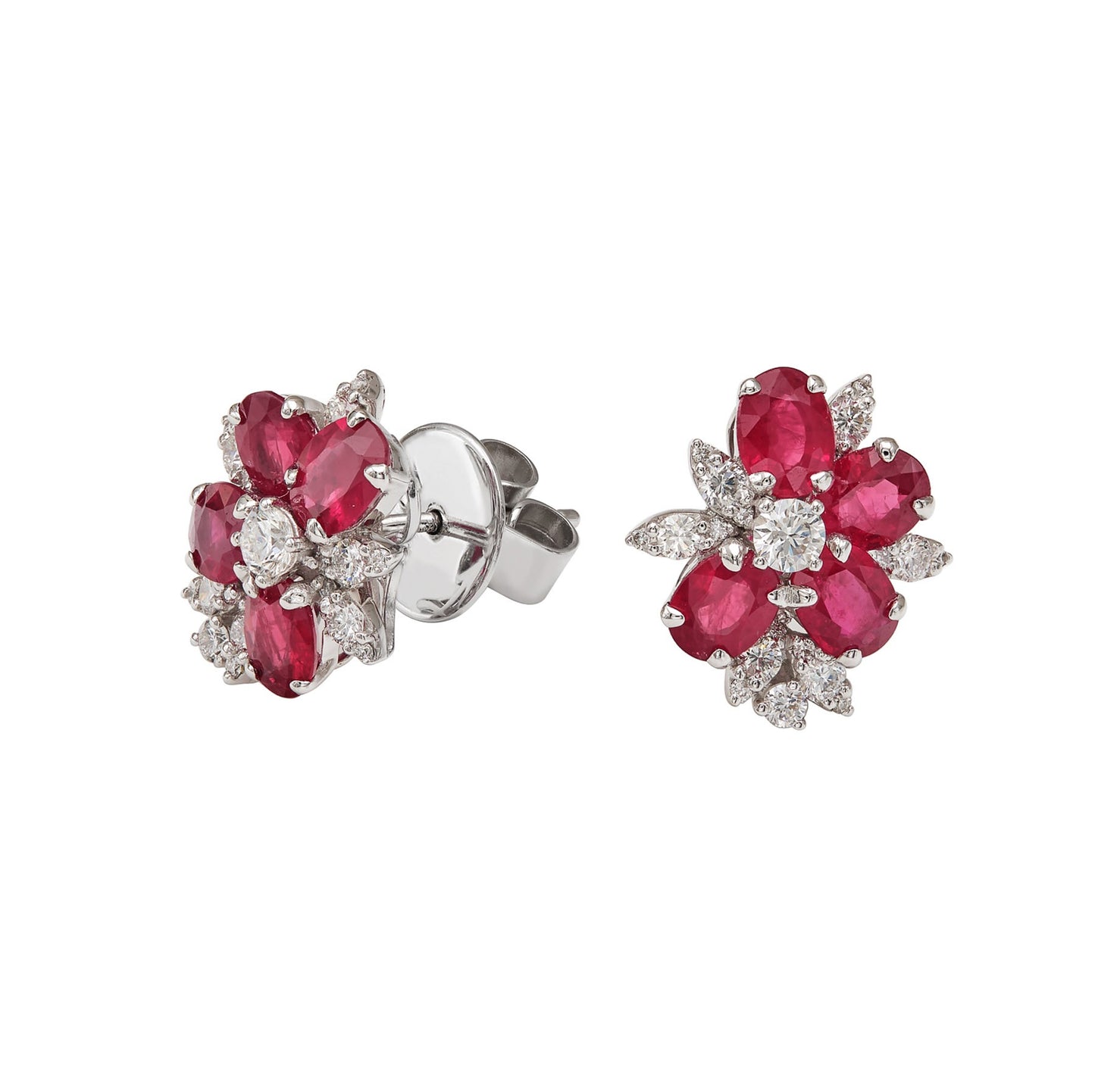 Ruby & Diamond Earring