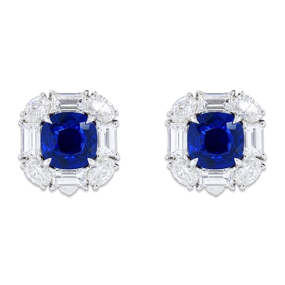 Ceylon Blue Sapphire Earring