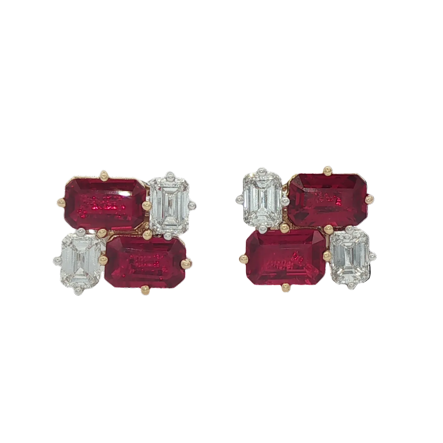 Ruby & Diamond Earring