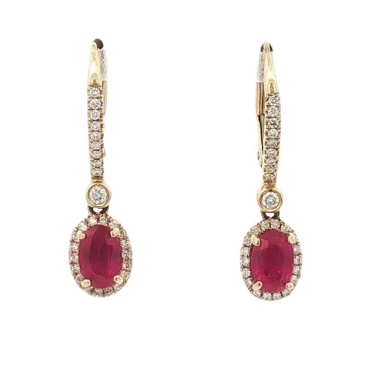 Ruby & Diamond Earring