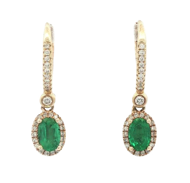Emerald & Diamond Earring