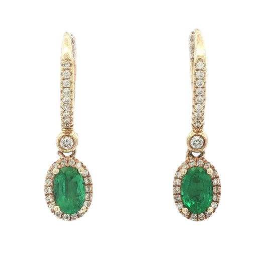Emerald & Diamond Earring
