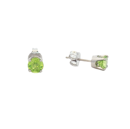 Peridot Stud Earrings