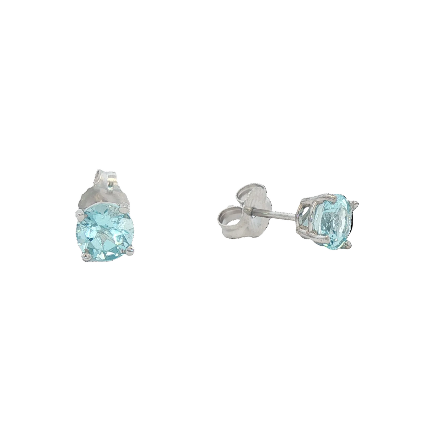 Aquamarine Stud Earrings