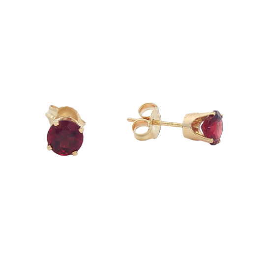Garnet Stud Earrings