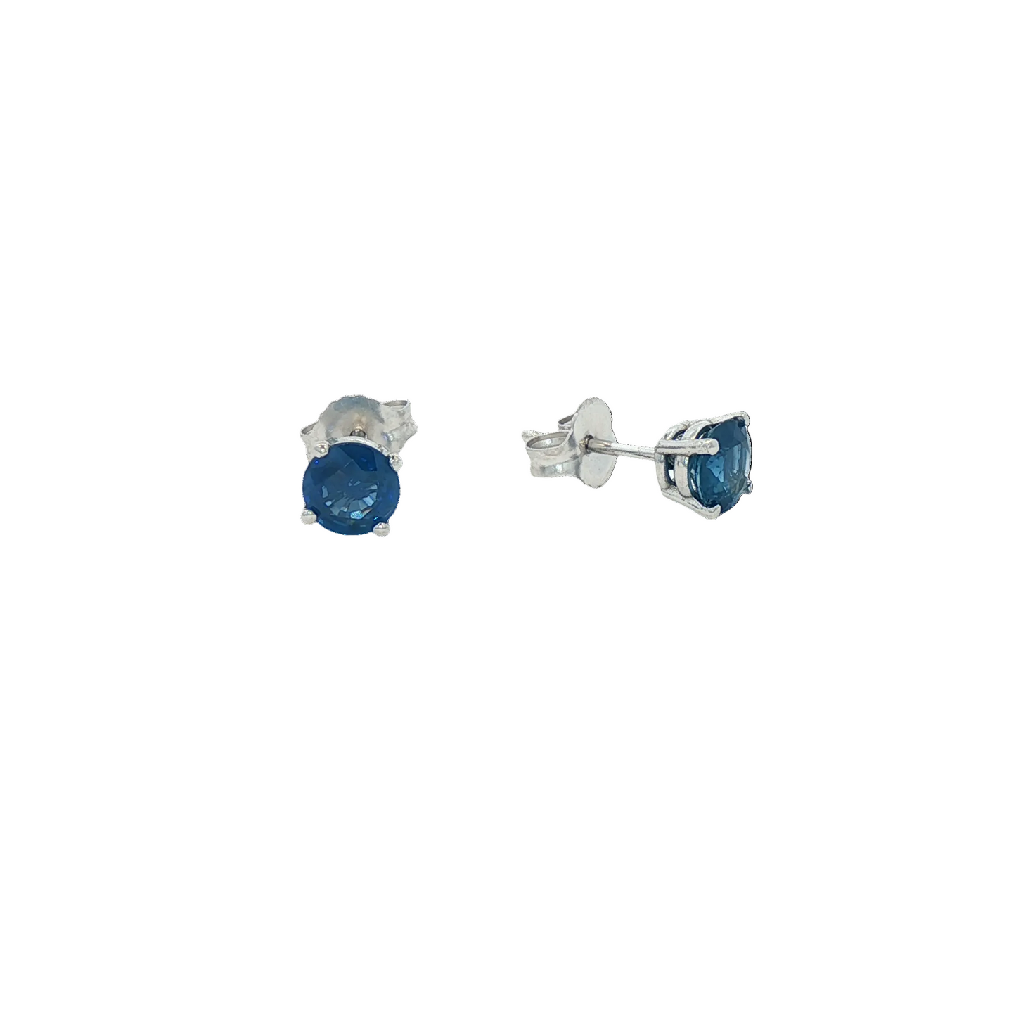 Blue Sapphire Stud Earrings