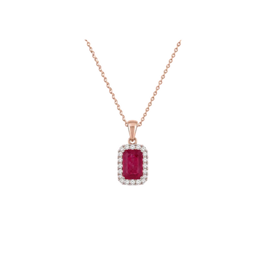 Ruby & Diamond Pendant