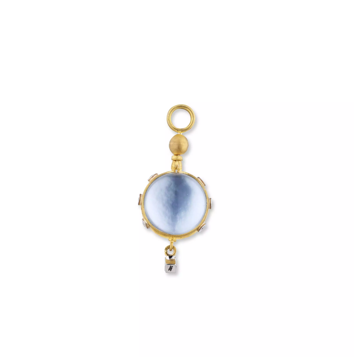Mother of Pearl/Crystal Quartz Spinning Pendant