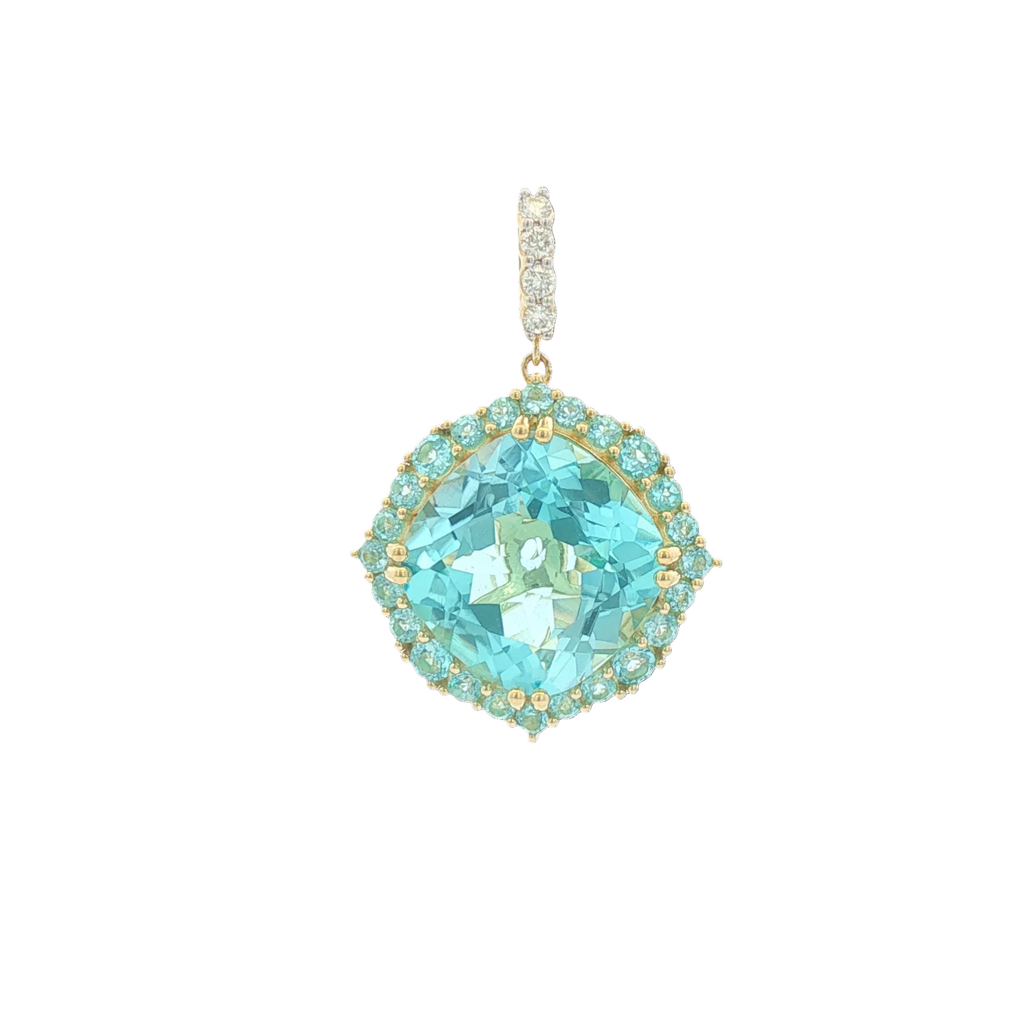 Swiss Blue Topaz Pendant