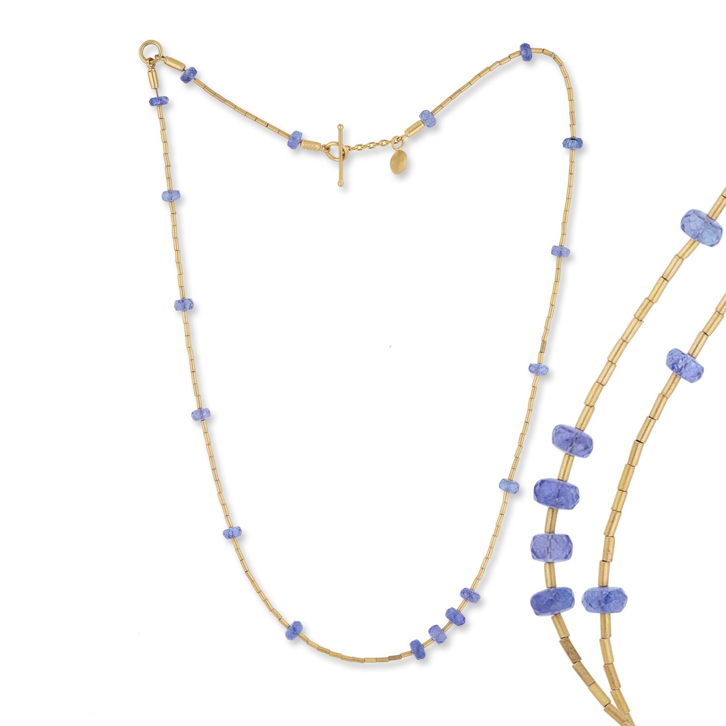 Tanzanite Beaded Necklace