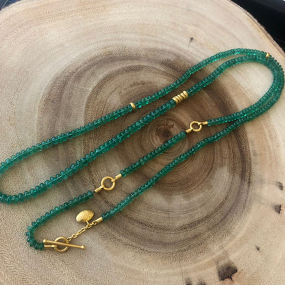 Emerald Beaded Necklace