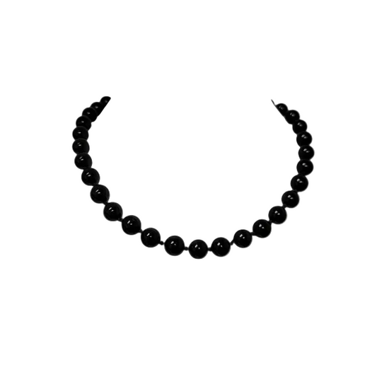 Black Onyx Beaded Necklace