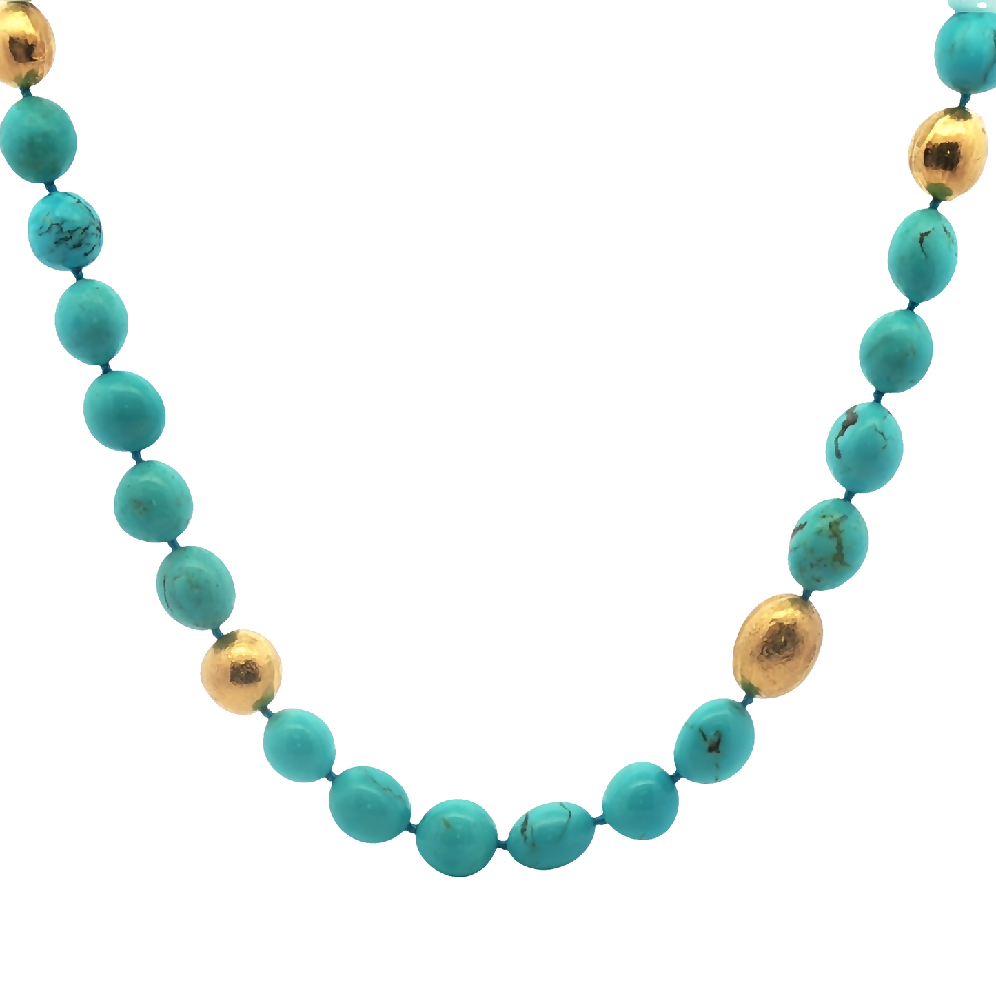 Turquoise & Gold Necklace