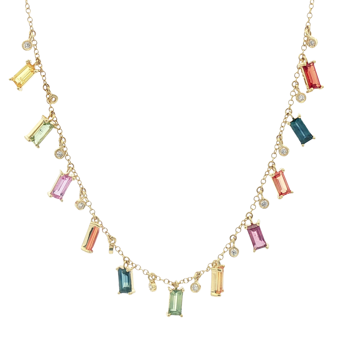 Multi-Colored Sapphire Necklace