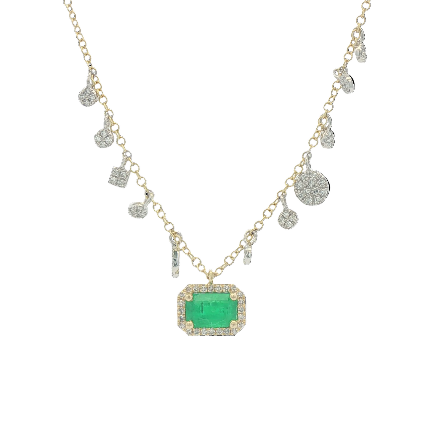 Emerald & Diamond Necklace