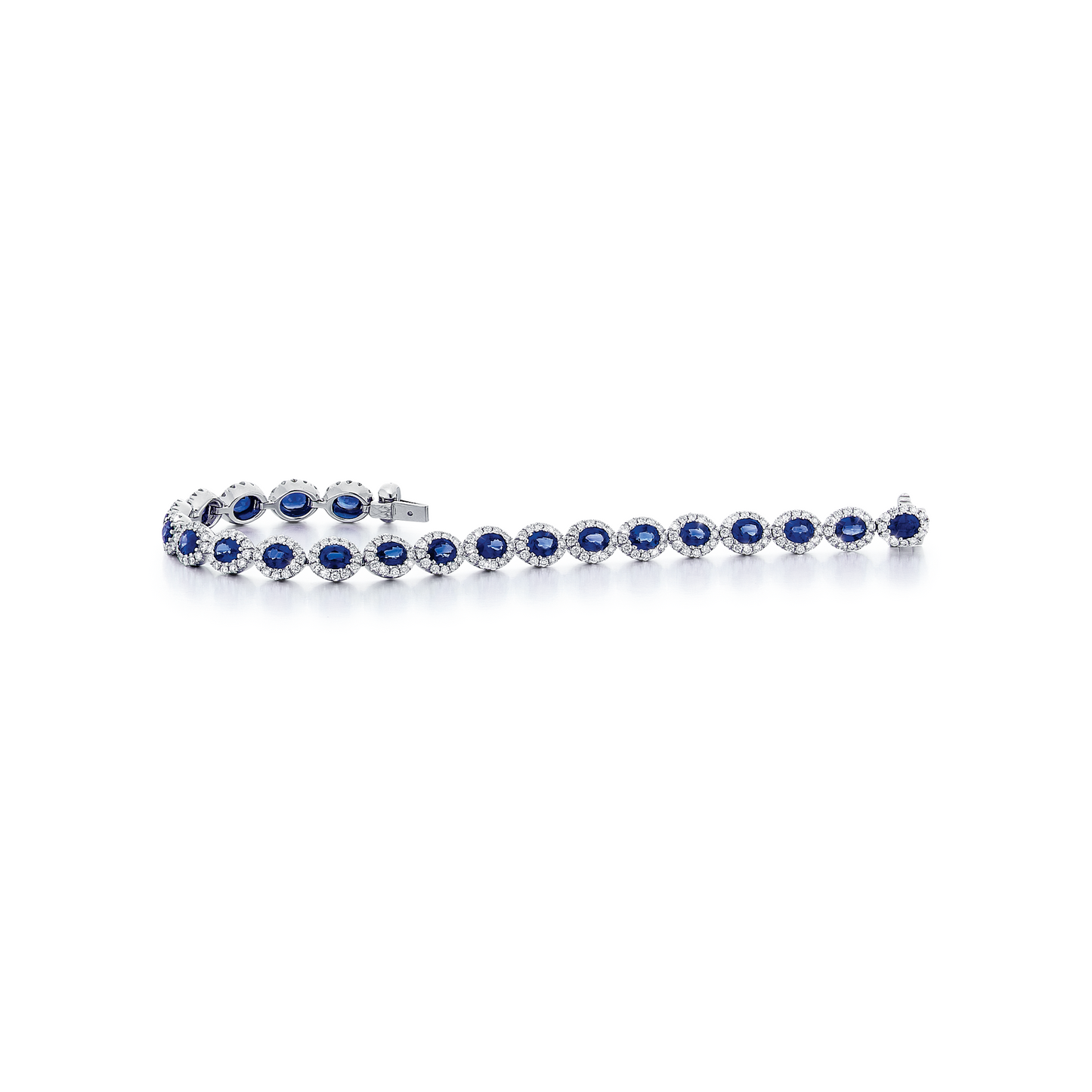 Blue Sapphire & Diamond Bracelet