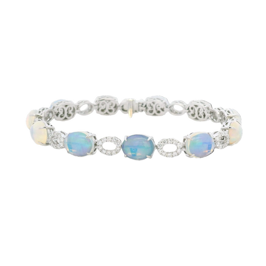 Opal & Diamond Bracelet