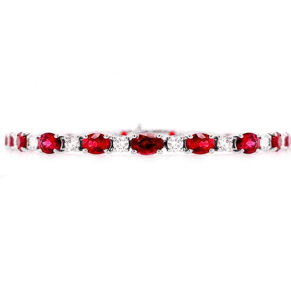 Oval Mozambique Ruby Bracelet