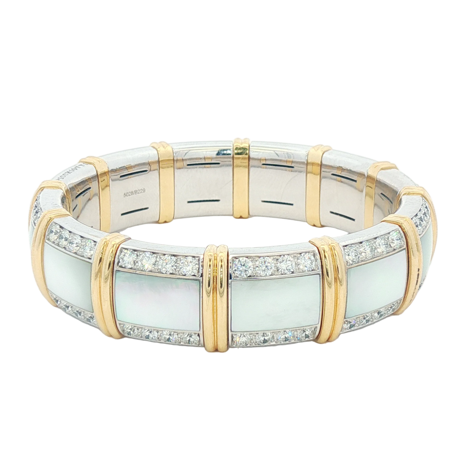 Mother of Pearl & Diamond Xpandable Bracelet