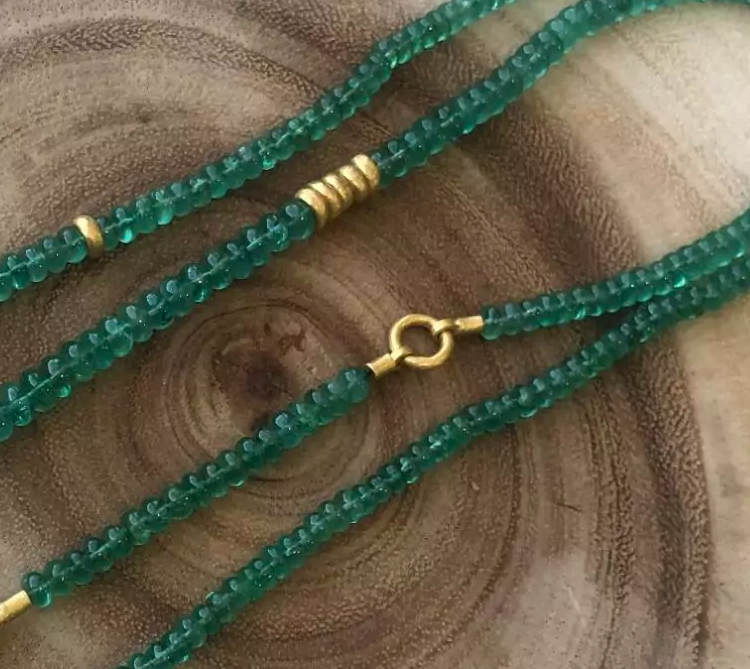 Emerald Beaded Necklace