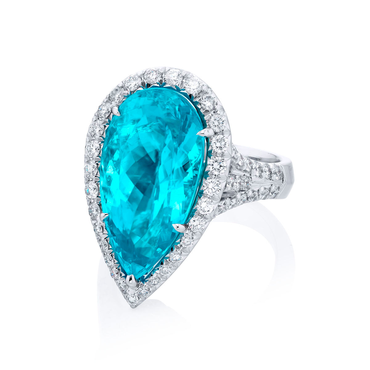 Paraiba Tourmaline & Diamond Ring