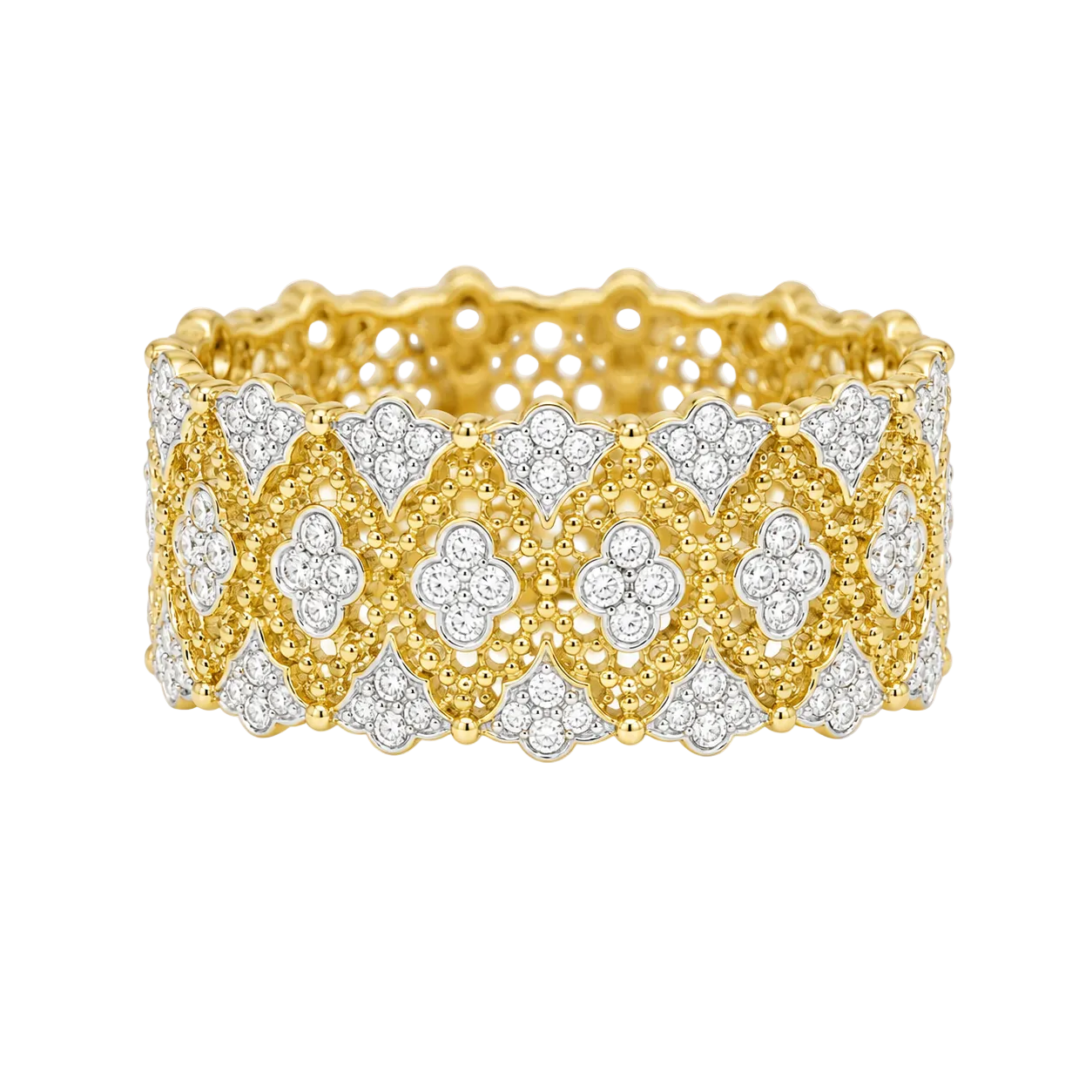 Mesh Design Diamond Band