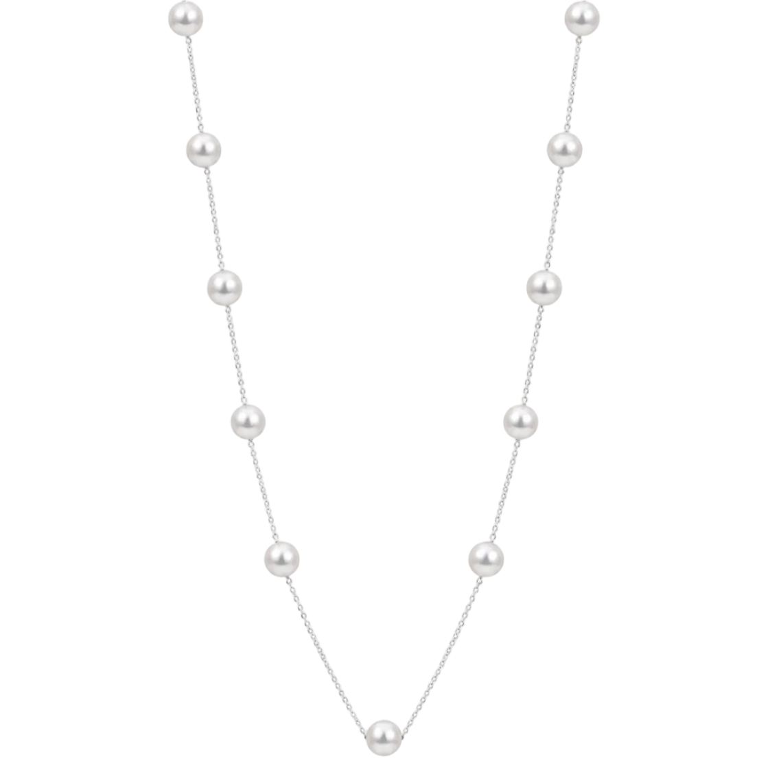 Pearl Station Necklace
