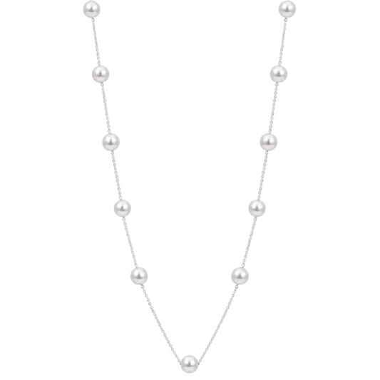 Pearl Station Necklace