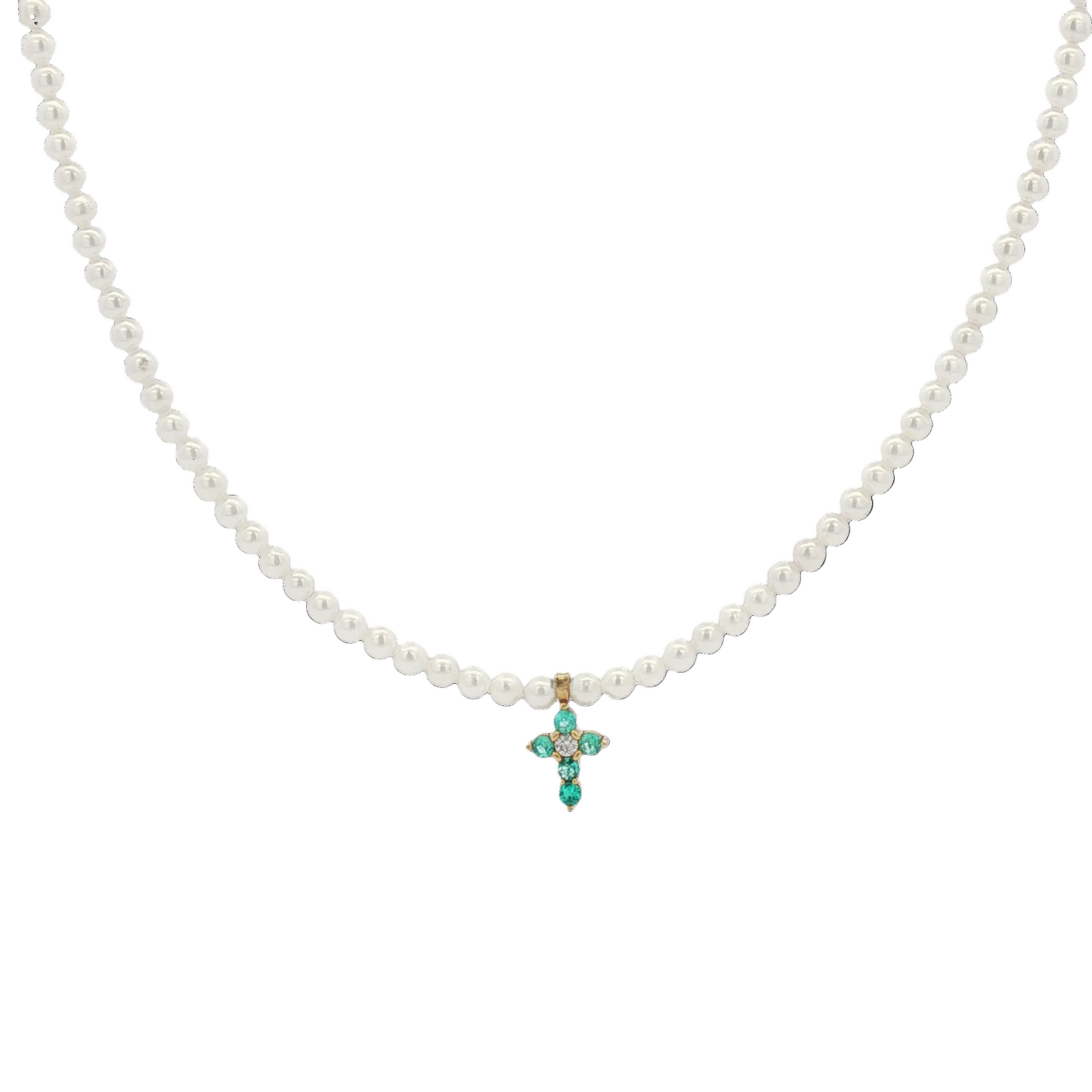 Pearl & Paraiba Tourmaline Necklace