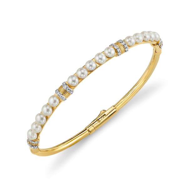 Pearl Bangle Bracelet