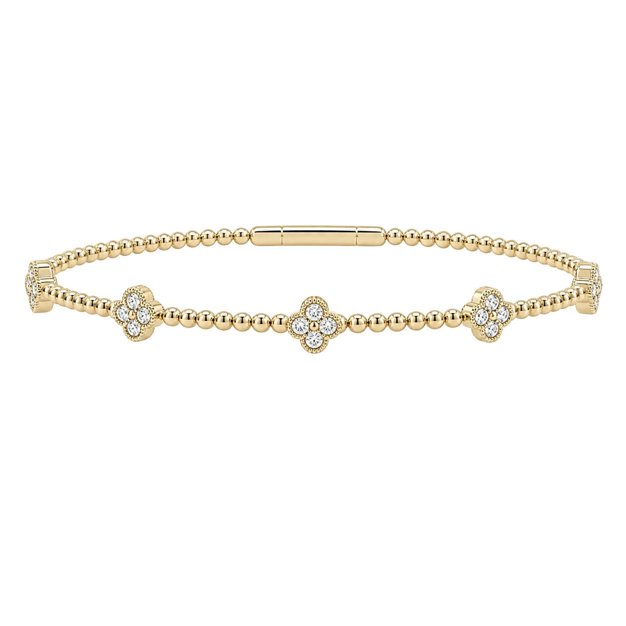 Diamond Clover Pickleball Bracelet