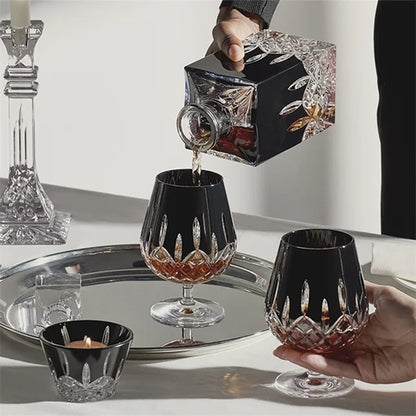 Lismore Black Square Decanter
