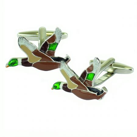 Flying Mallard Duck Cufflinks