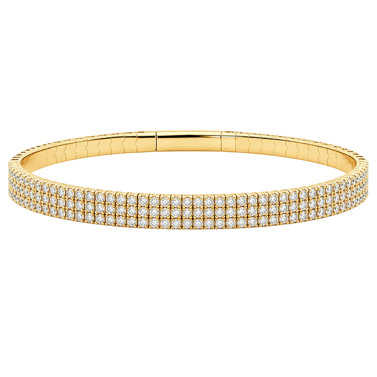 Multi Row Diamond Pickleball Bracelet