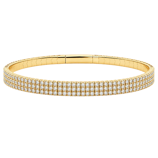 Multi Row Diamond Pickleball Bracelet