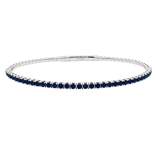 Blue Sapphire Pickleball Bracelet