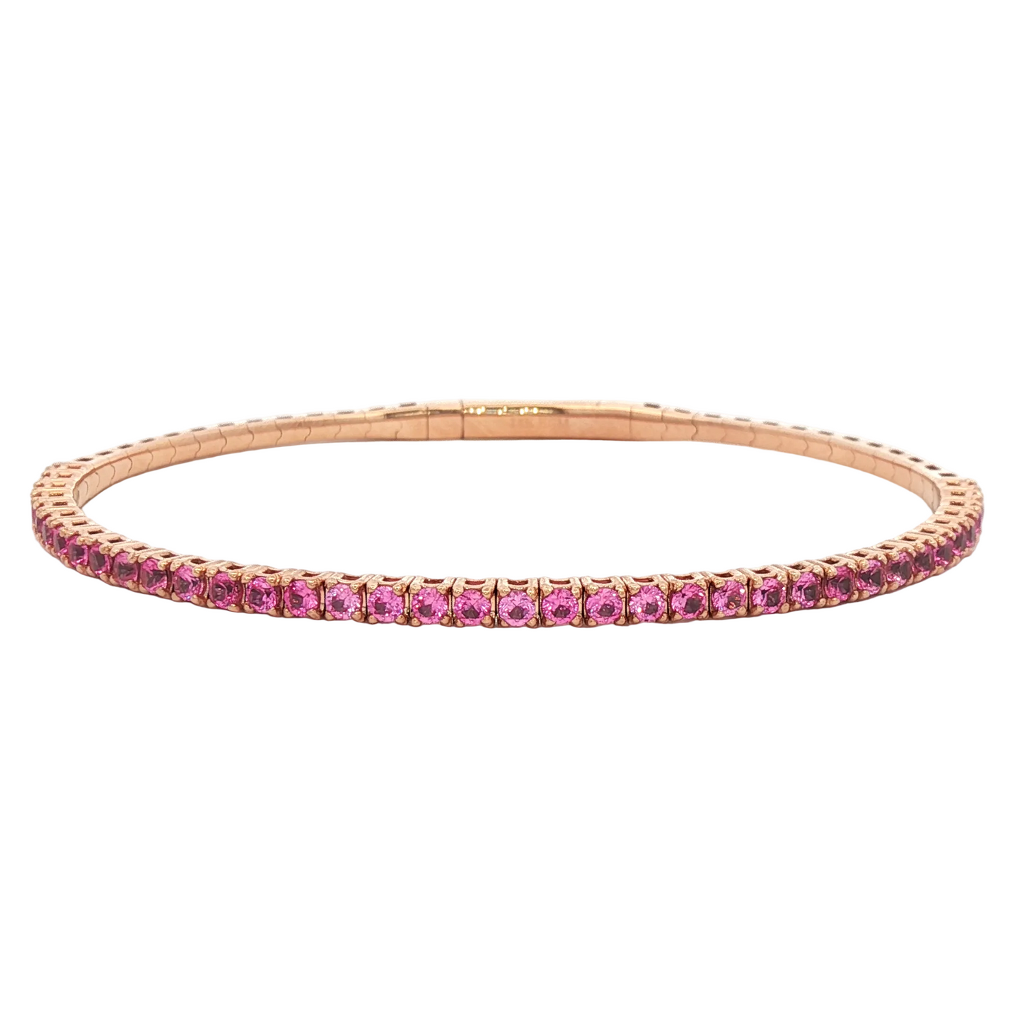 Pink Sapphire Flex Bracelet