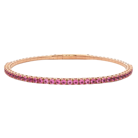 Pink Sapphire Flex Bracelet