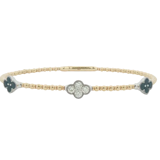 Blue Sapphire & Diamond Pickleball Bracelet