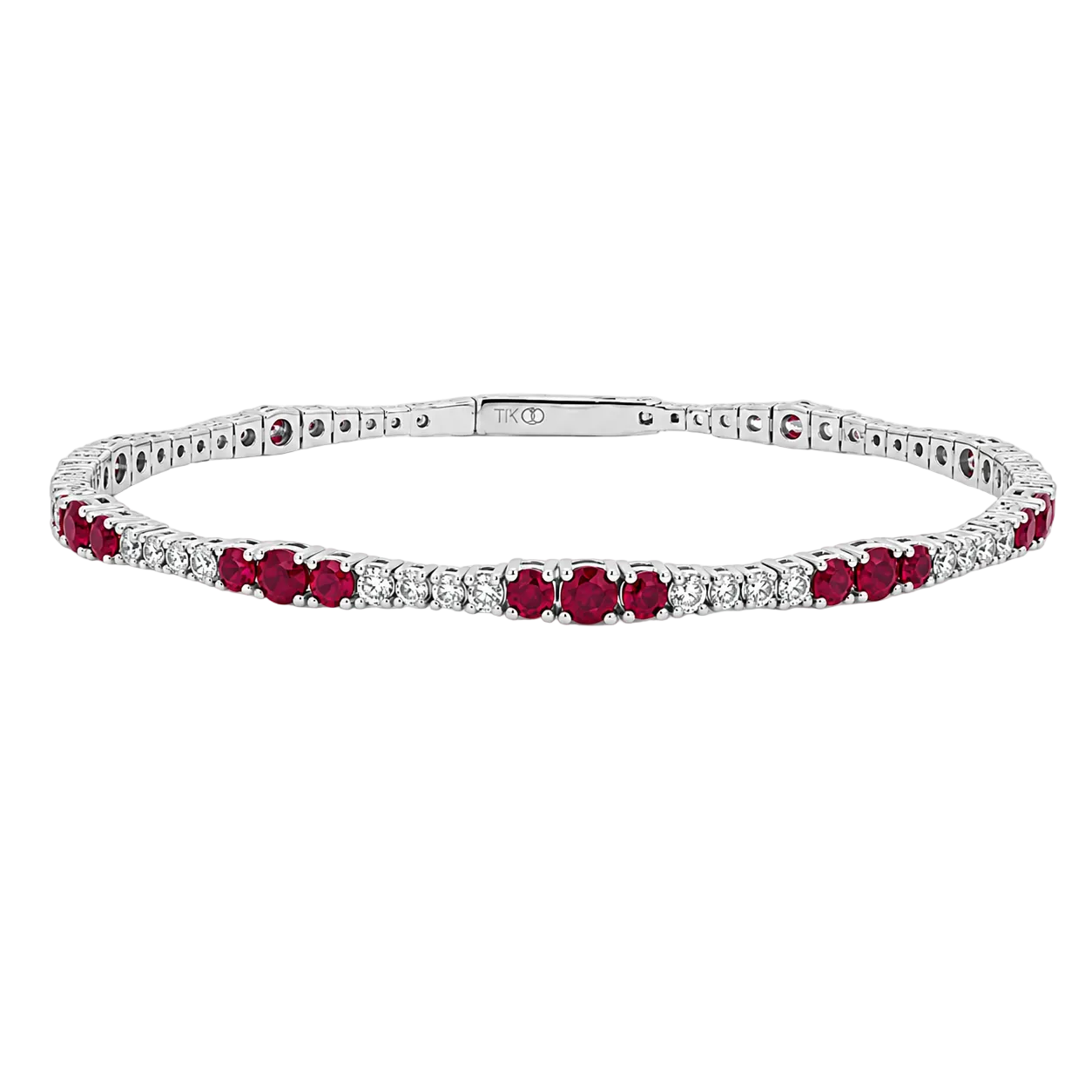 Ruby & Diamond Pickleball Bracelet